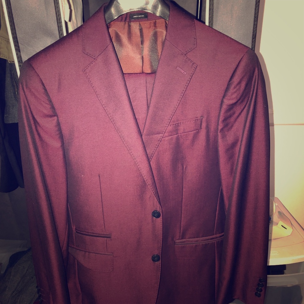Men’s Maroon Suit 2 piece